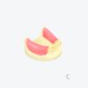 Lower jaw implant practice model